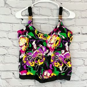 Catalina Colorful Spandex Swim Top